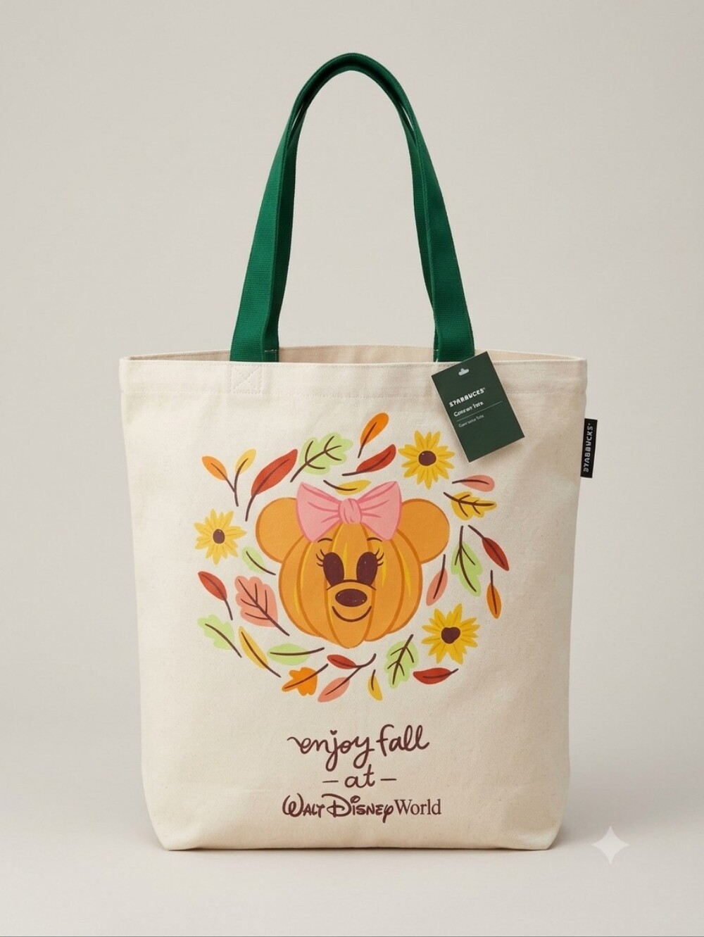 Disney Parks Starbucks - 🍂 Enjoy Fall at Walt Disney World - Canvas Tote Bag